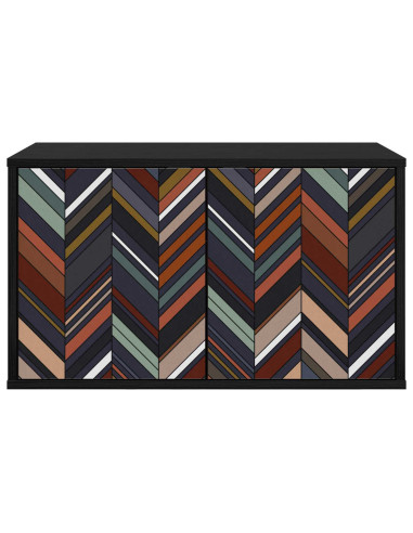 Mobile TV da Parete OMMEN 69 x 33 x 40 cm Rovere Nero