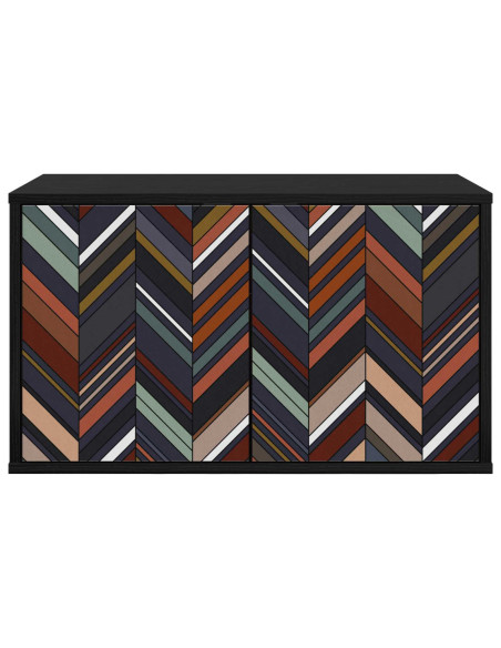 Mobile TV da Parete OMMEN 69 x 33 x 40 cm Rovere Nero