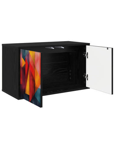 Mobile TV da Parete HEESCH 69 x 33 x 40 cm Rovere Nero