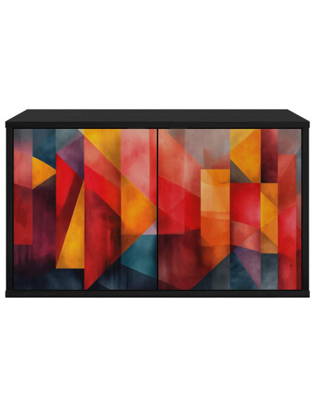 Mobile TV da Parete HEESCH 69 x 33 x 40 cm Rovere Nero