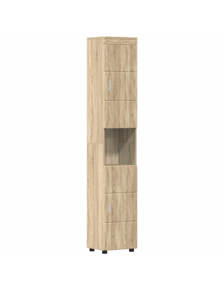Set di Armadi da Bagno TULUM Rovere Sonoma 37 x 31,5 x 203 cm