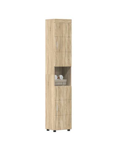 Set di Armadi da Bagno TULUM Rovere Sonoma 37 x 31,5 x 203 cm