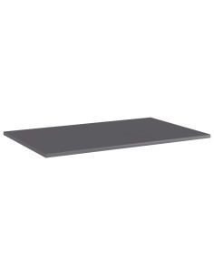 Ripiani per Libreria 4pz Grigio Lucido 80x50x1,5cm Multistrato 2