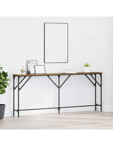 Tavolo consolle Legno vecchio 180 x 23 x 75 cm