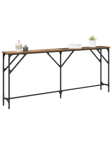 Tavolo consolle Legno vecchio 180 x 23 x 75 cm