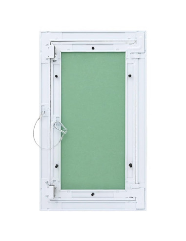 Pannello di Accesso Verde e Argento 35 x 55 cm