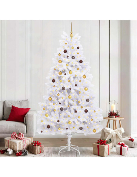Albero di Natale artificiale Bianco 120 x 120 x 240 cm