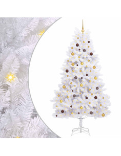 Albero di Natale artificiale Bianco 120 x 120 x 240 cm 2