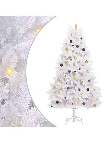 Albero di Natale artificiale Bianco 120 x 120 x 240 cm