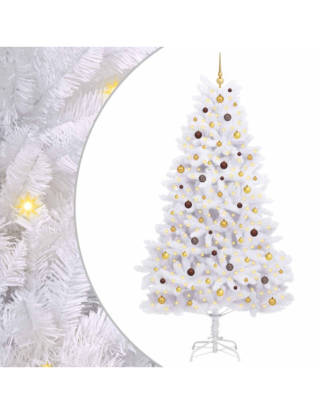 Albero di Natale artificiale Bianco 128 x 128 x 270 cm