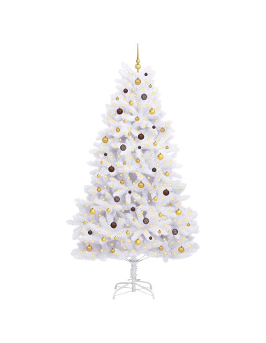 Albero di Natale artificiale Bianco 128 x 128 x 270 cm