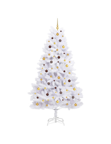 Albero di Natale artificiale Bianco 128 x 128 x 270 cm