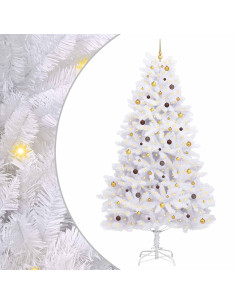 Albero di Natale artificiale Bianco 138 x 138 x 300 cm 2