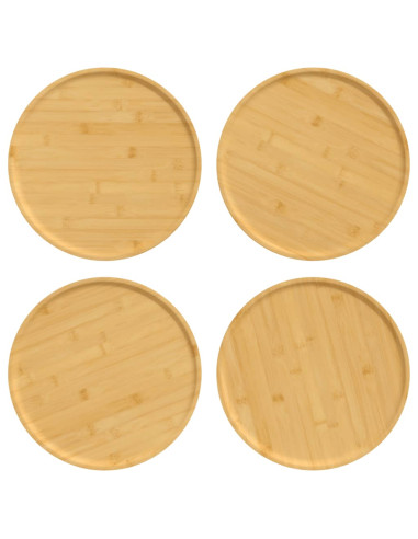 Piatti per Pizza 4 pz Ø32x1,5 cm in Bambù