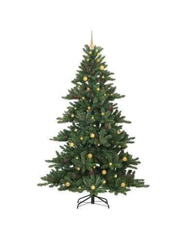 Albero di Natale Artificiale con Rami Pieghevoli Verde 240 cm