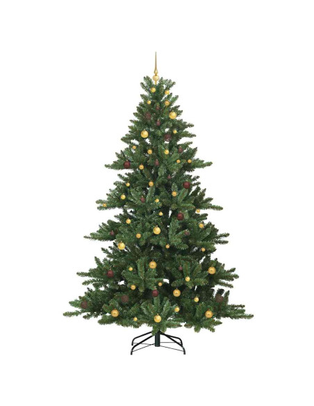 Albero di Natale Artificiale con Rami Pieghevoli Verde 240 cm