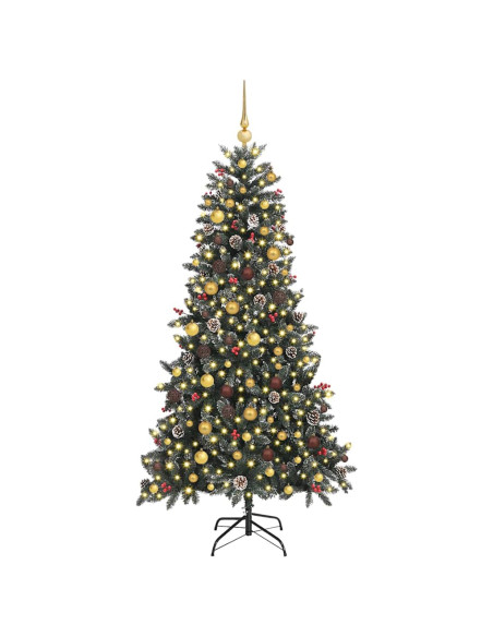 Albero di Natale artificiale con 300 LED Verde 210 cm