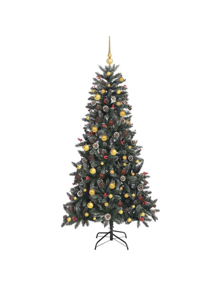 Albero di Natale artificiale con 300 LED Verde 210 cm