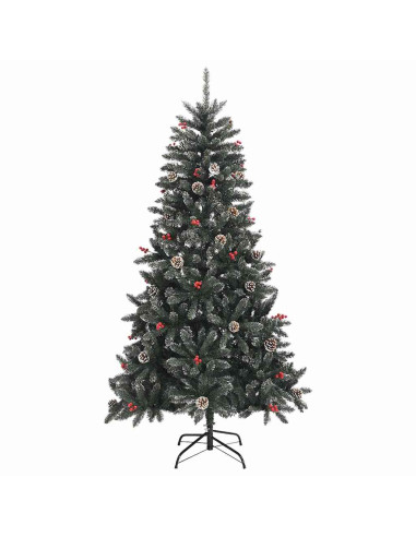 Albero di Natale artificiale con 300 LED Verde 210 cm