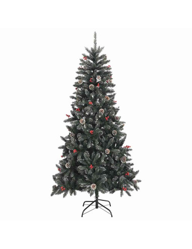 Albero di Natale artificiale con 300 LED Verde 210 cm