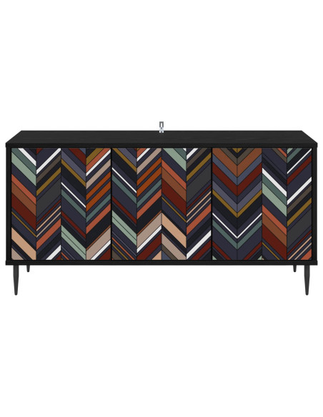 Mobile TV OMMEN 102 x 33 x 51 cm Rovere Nero