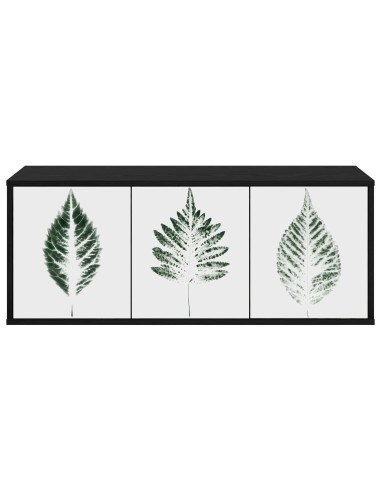 Mobile TV da Parete HANAU 102 x 33 x 40 cm Rovere Nero