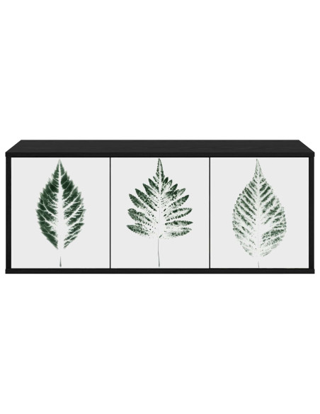 Mobile TV da Parete HANAU 102 x 33 x 40 cm Rovere Nero