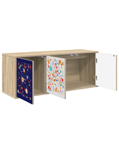 Mobile TV da Parete MAINZ 102 x 33 x 40 cm Rovere Sonoma