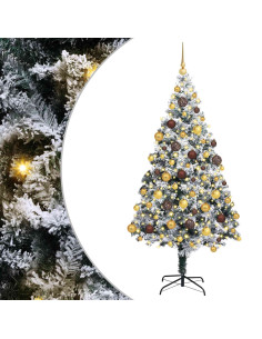 Albero di Natale artificiale con 300 LED Bianco 180 cm