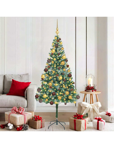 Albero di Natale artificiale Verde 180 cm PVC e Acciaio