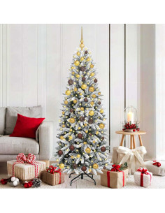 Albero di Natale artificiale con 300 LED Bianco 180 cm