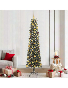 Albero di Natale artificiale con 300 LED Verde 210 cm