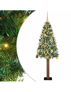 Albero di Natale snodato con 300 LED con supporto Verde 180 cm 2