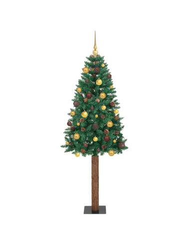 Albero di Natale snodato con 300 LED con supporto Verde 180 cm
