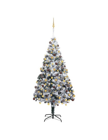 Albero di Natale artificiale con 300 LED Bianco 180 cm