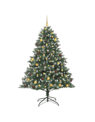 Albero di Natale artificiale con 300 LED Verde 210 cm