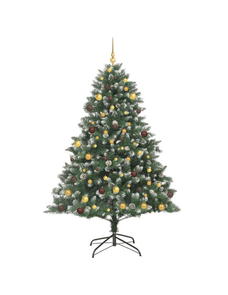 Albero di Natale artificiale con 300 LED Verde 210 cm