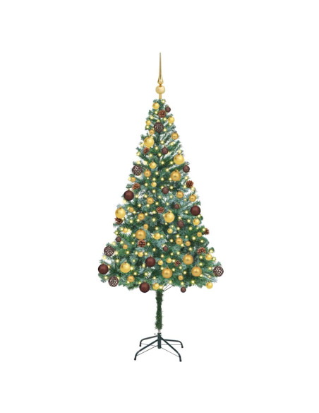 Albero di Natale artificiale Verde 180 cm PVC e Acciaio