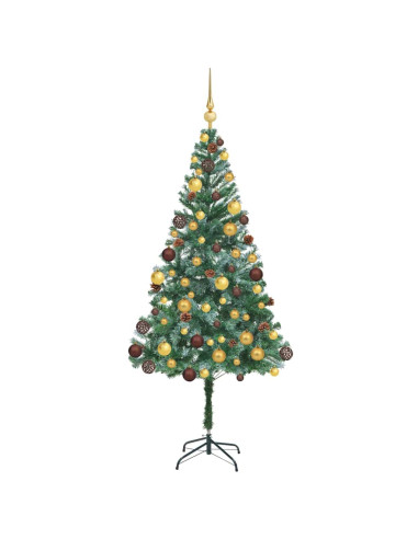 Albero di Natale artificiale Verde 180 cm PVC e Acciaio