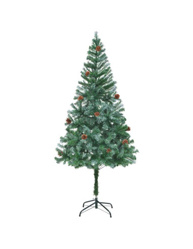 Albero di Natale artificiale Verde 180 cm PVC e Acciaio