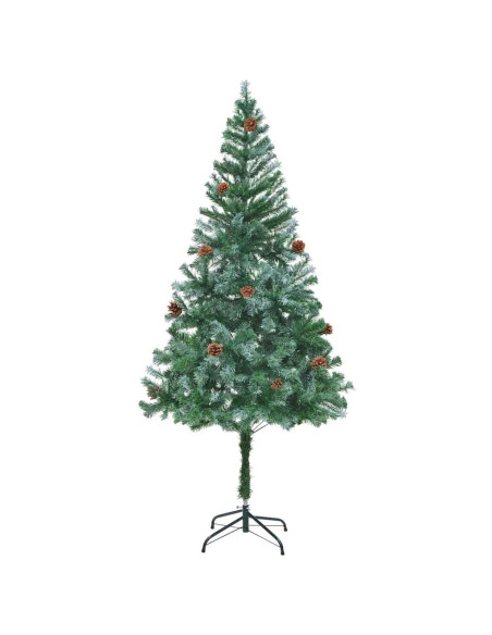 Albero di Natale artificiale Verde 180 cm PVC e Acciaio