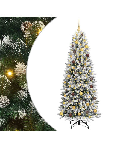 Albero di Natale artificiale con 300 LED Bianco 210 cm