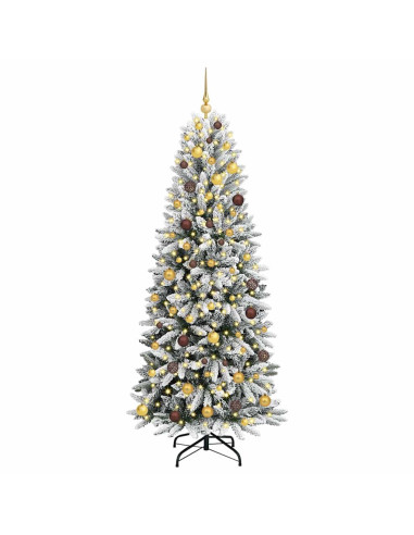 Albero di Natale artificiale con 300 LED Bianco 210 cm