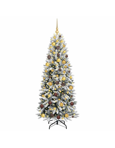 Albero di Natale artificiale con 300 LED Bianco 180 cm