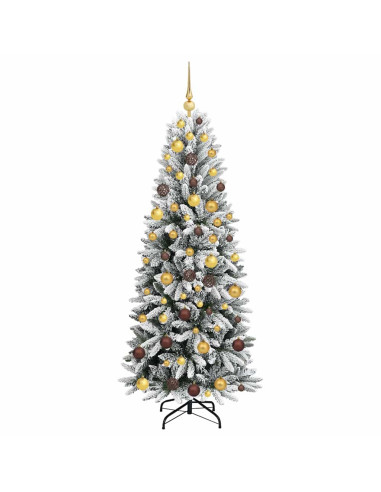 Albero di Natale artificiale con 300 LED Bianco 180 cm