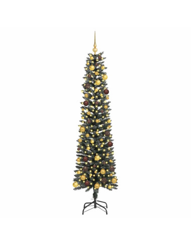 Albero di Natale artificiale con 300 LED Verde 210 cm