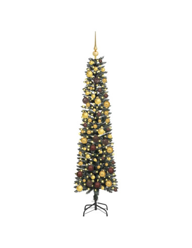 Albero di Natale artificiale con 300 LED Verde 180 cm
