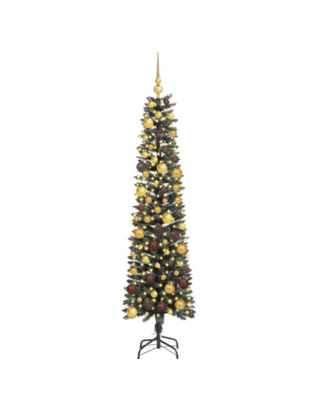 Albero di Natale artificiale con 300 LED Verde 180 cm