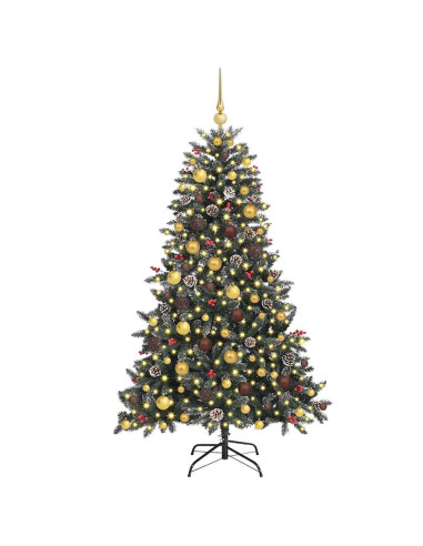 Albero di Natale artificiale con 300 LED Verde 180 cm
