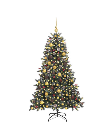 Albero di Natale artificiale con 300 LED Verde 180 cm